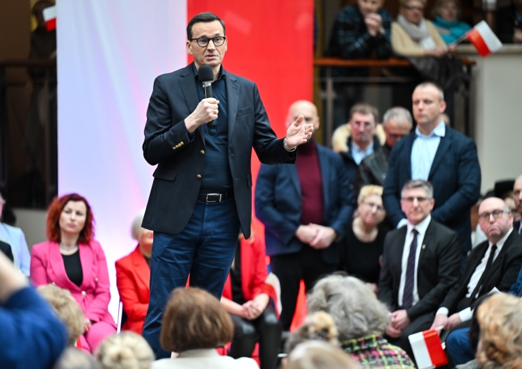 Były premier Mateusz Morawiecki Prowokacja na spotkaniu z Morawieckim? 