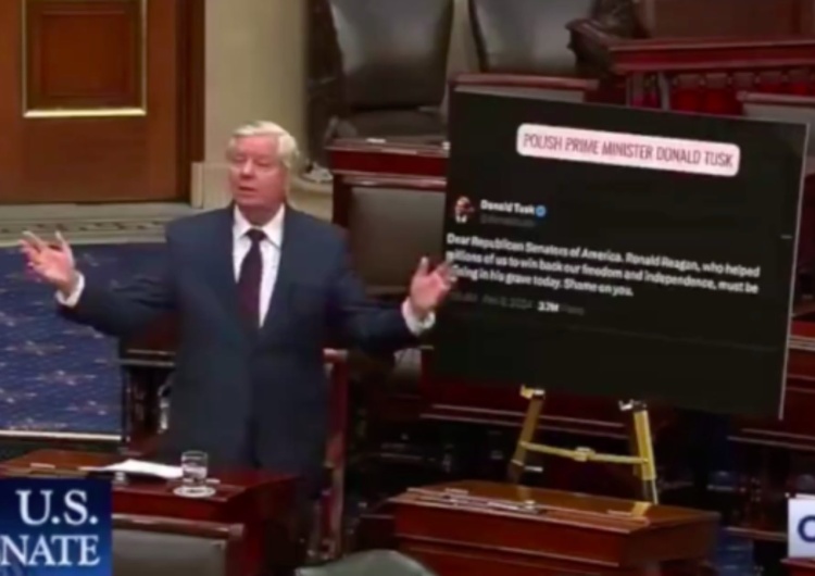 Lindsey Graham odpowiadający Donaldowi Tuskowi Burza w USA. Republikański senator uderza w Donalda Tuska w amerykańskim senacie