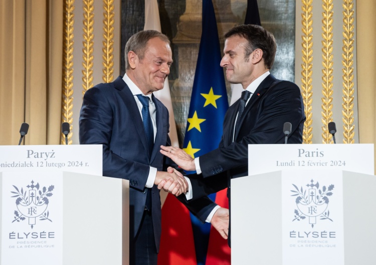 Donald Tusk i Emmanuel Macron Tusk w Paryżu. „Jak najszybsza rewitalizacja wzajemnych stosunków”