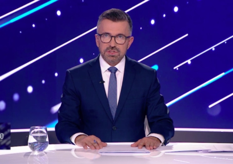 Prowadzący „19:30” Zbigniew Łuczyński Manipulacja sondażem w „19:30”. Neo-TVP się tłumaczy