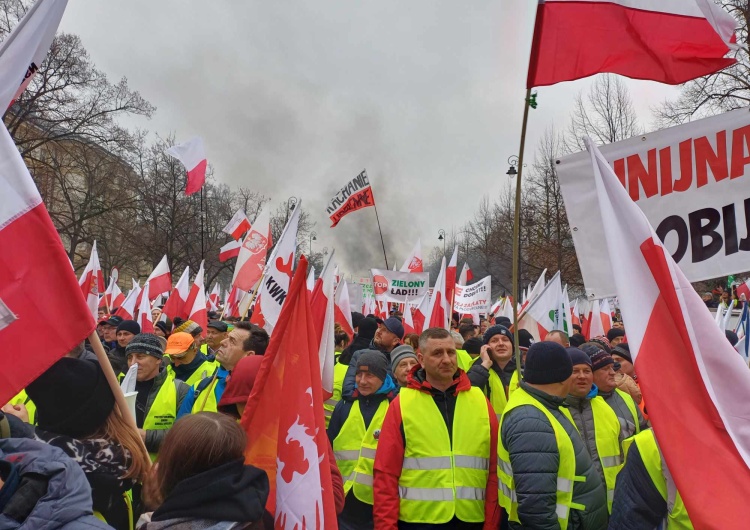 protest rolników w Warszawie  Przewodniczący 