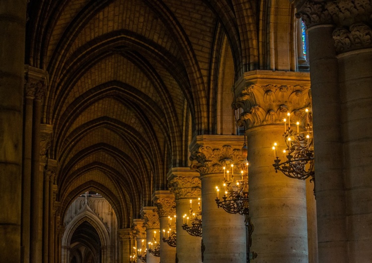 Wnętrze katedry Notre-Dame Fenomen francuskich neofitów. 