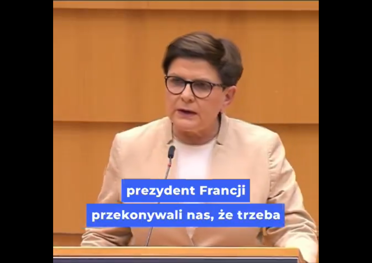 Beata Szydło  Głosowanie nad paktem migracyjnym. Mocne wystąpienie Beaty Szydło w Parlamencie Europejskim 