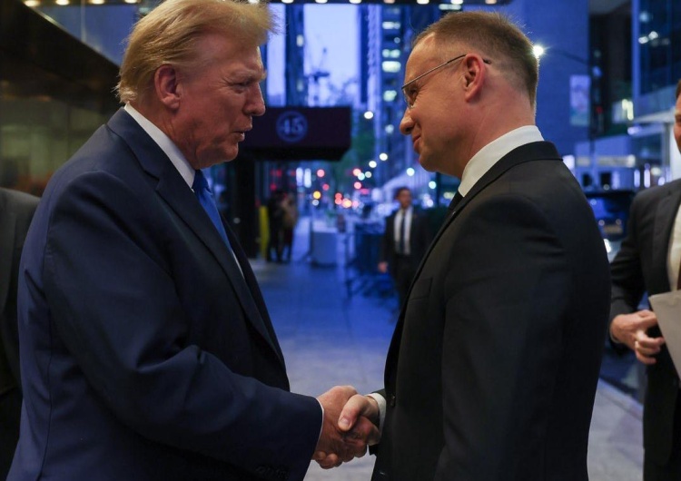 Donald Trump i Andrzej Duda Donald Trump: Andrzej Duda jest moim przyjacielem
