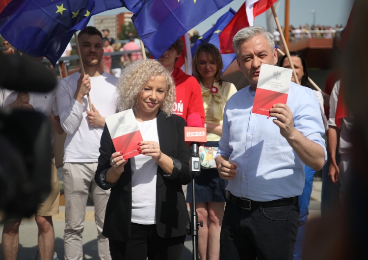 Katarzyna Kotula i Robert Biedroń  Jasna deklaracja Lewicy. Chodzi o zasadę jednomyślności w UE