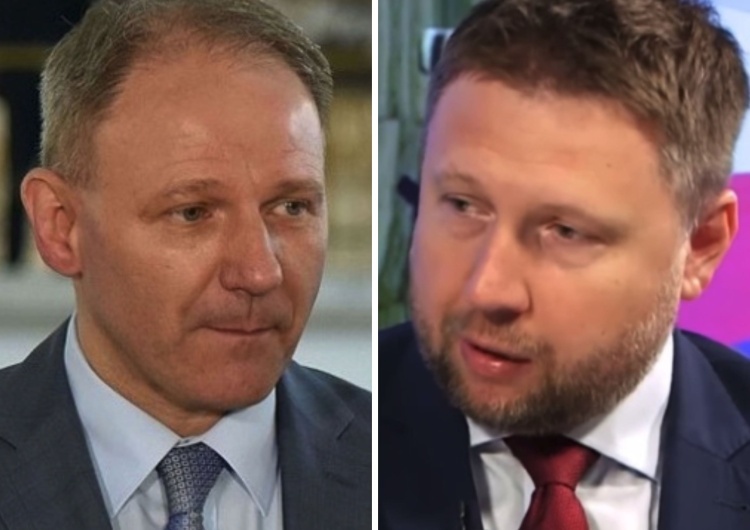Jacek Protasiewicz i Marcin Kierwiński  Protasiewicz przypomina Kierwińskiemu nagranie: „Głowa bolała?”