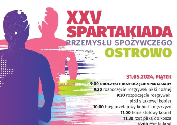 Zaproszenie na XXV Spartakiadę Przemysłu Spożywczego NSZZ „S”