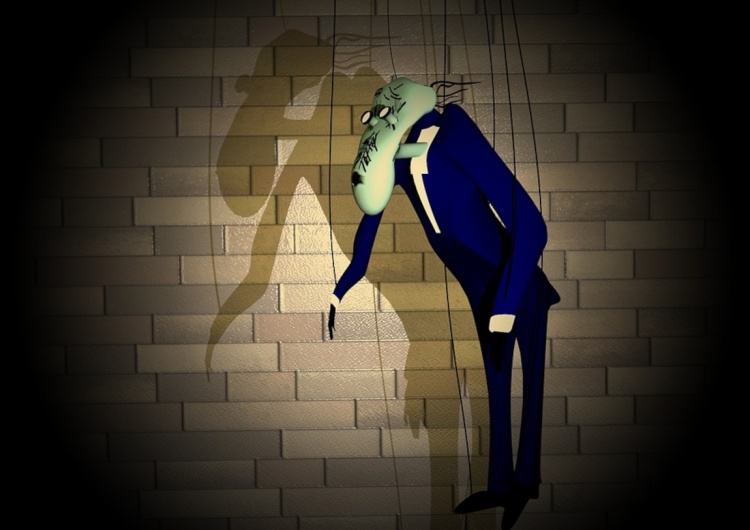 Marionetka. Ilustracja poglądowa Samuel Pereira: Do Wyborcy Uśmiechniętego