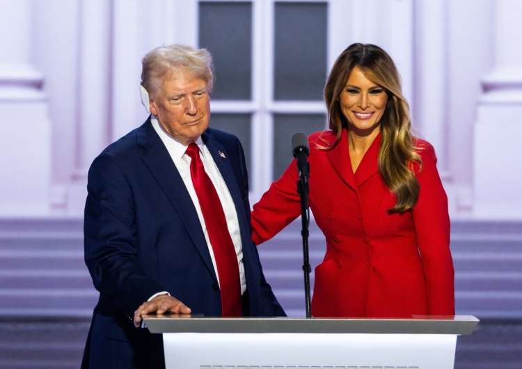 Donald Trump i Melania Trump Trump: Stoję tu przed wami tylko dzięki łasce Boga