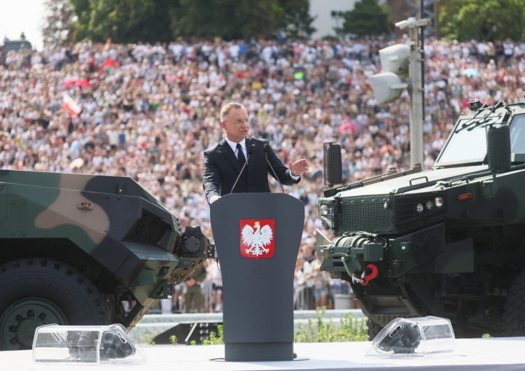 Prezydent Andrzej Duda Mocne przemówienie prezydenta Dudy. Wspomniał żołnierza zabitego na granicy