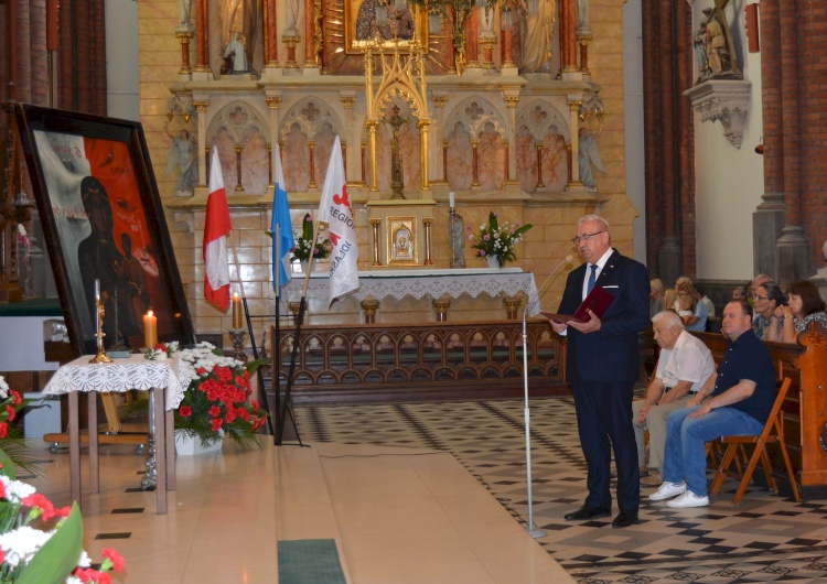 Zakończenie peregrynacji i odsłonięcie tablicy patrona