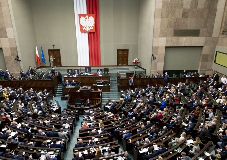 Obrady Sejmu RP Konfederacja na podium. Jest najnowszy sondaż