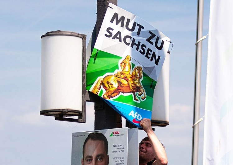 plakaty wyborcze AFD uznana za organizację ekstremistyczną. Wstęp do inwigilacji?