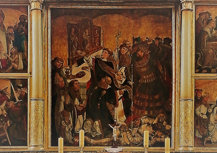 Tryptyk z Kobylina (Sceny z życia św. Stanisława biskupa i męczennika), XVI wiek Uroczystość Świętego Stanisława, biskupa i męczennika