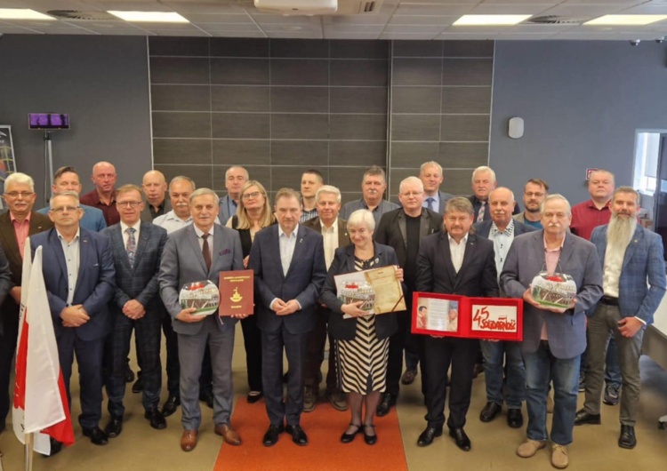 Zebranie sprawozdawcze z udziałem przewodniczącego Komisji Krajowej NSZZ „Solidarność” Piotra Dudy 