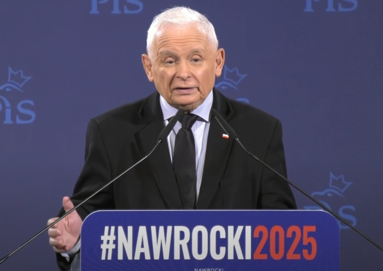 Prezes PiS Jarosław Kaczyński Prezes PiS mobilizuje działaczy przed II turą wyborów: Walczymy o Polskę