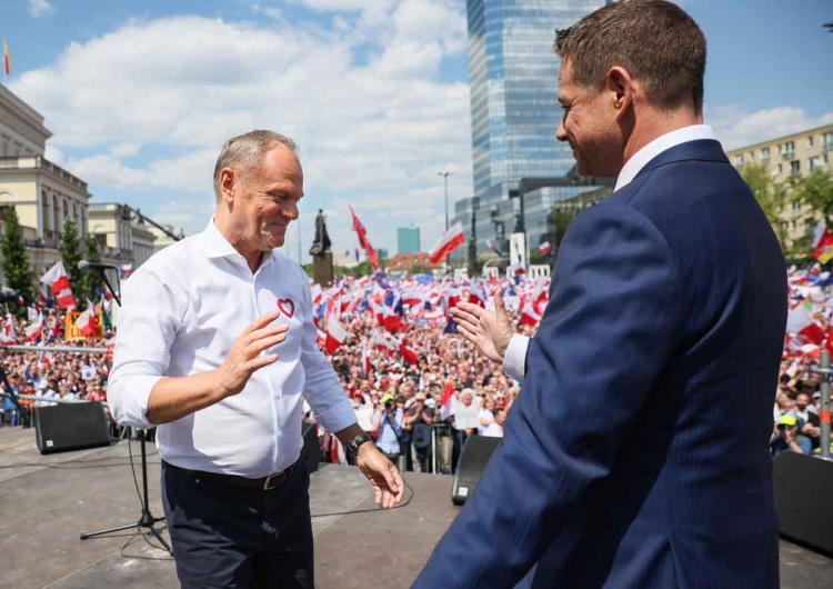 Donald Tusk i Rafał Trzaskowski Mocne słowa po wystąpieniu Tuska.