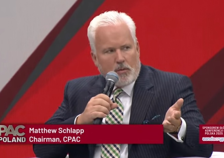 Matthew Schlapp na CPAC  Matthew Schlapp na CPAC Polska: Lewica chciała, by Amerykanie pozbyli się tożsamości, wiary i historii 