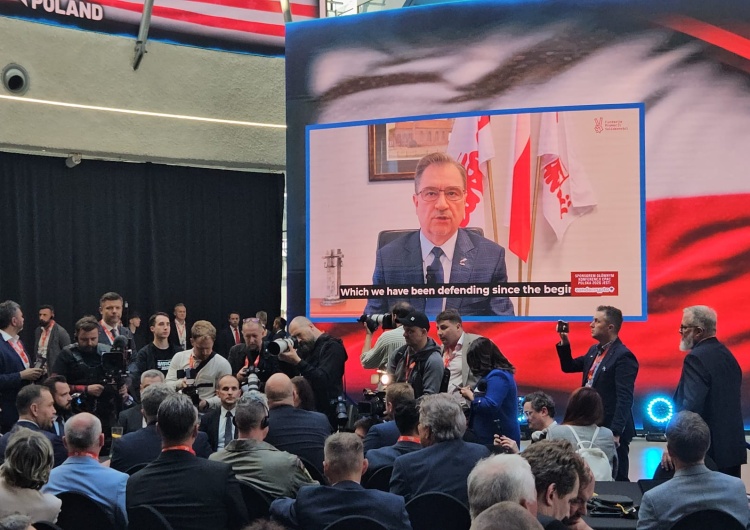 Piotr Duda przemawia do uczestników CPAC Polska 2025 Piotr Duda na CPAC Polska 2025: Wolność nie jest dana raz na zawsze