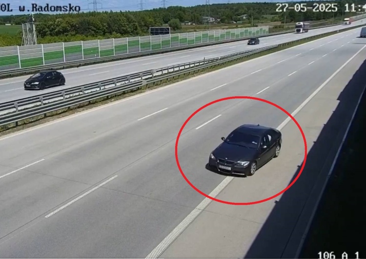 Kierowca BMW jedzie pod prąd na A1 Szokujące sceny na A1. Kierowca BMW jechał 26 km pod prąd [WIDEO]
