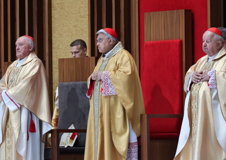 Od lewej: kard. Kazimierz Nycz, kard. Marcello Semeraro, kard. Stanisław Dziwisz Kard. Semeraro na Święcie Dziękczynienia: nadzieja jest podróżą