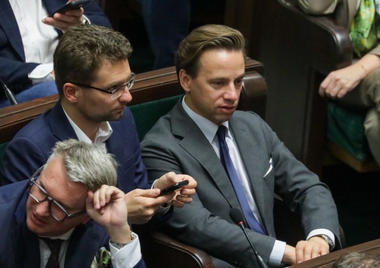 Przemysław Wipler, Michał Wawer, Krzysztof Bosak Konfederacja za przyspieszonymi wyborami i wotum nieufności wobec rządu