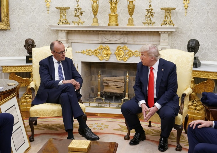 Prezydent USA Donald Trump i kanclerz Niemiec Friedrich Merz Spotkanie Trump-Merz. Padła deklaracja