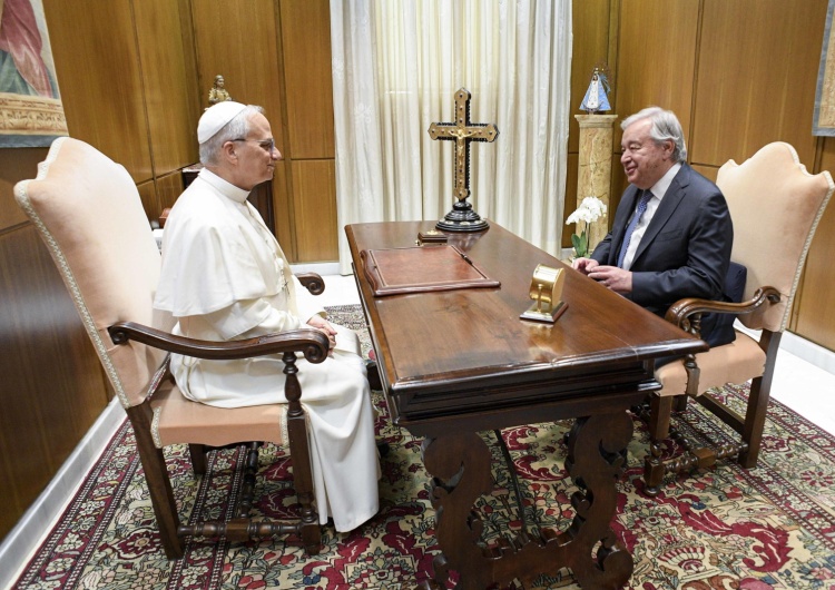 Leon XIV i António Guterres Papież rozmawiał z sekretarzem generalnym ONZ