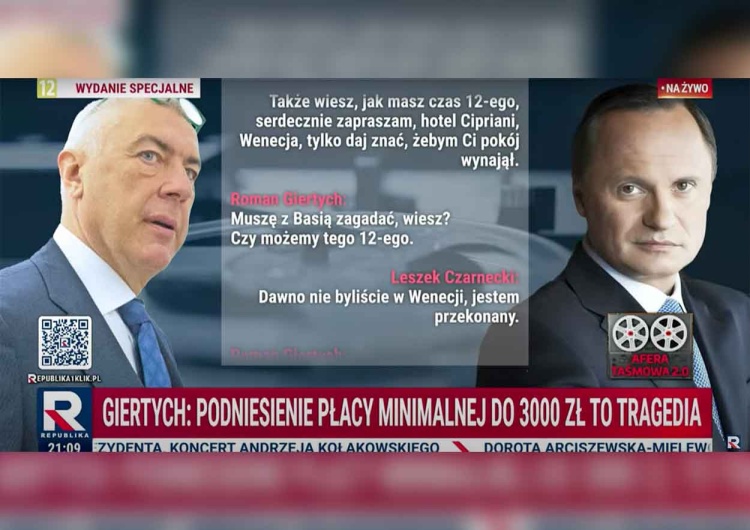 W poniedziałek po godz. 20 Telewizja Republika opublikowała nowe