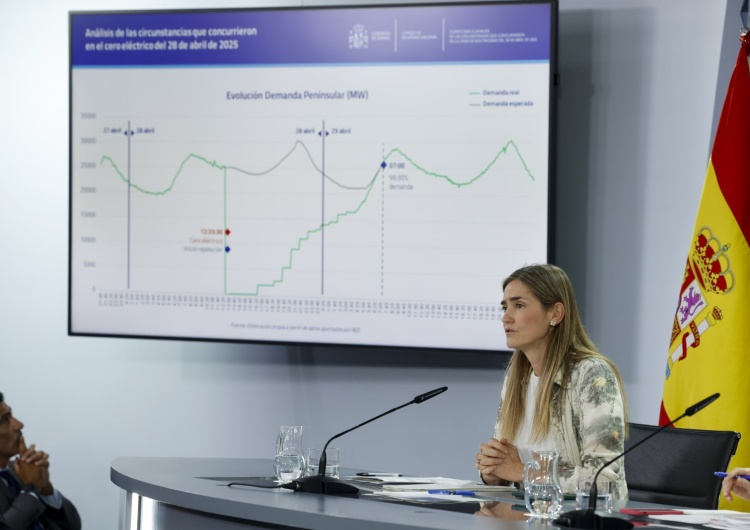 Minister ds. transformacji ekologicznej Hiszpanii Sara Aagesen Blackout w Hiszpanii. Rząd podał przyczynę awarii dostawy prądu