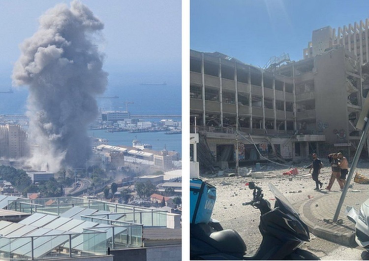 Hajfa Iran ostrzelał izraelski port. Gigantyczny dym w Hajfie