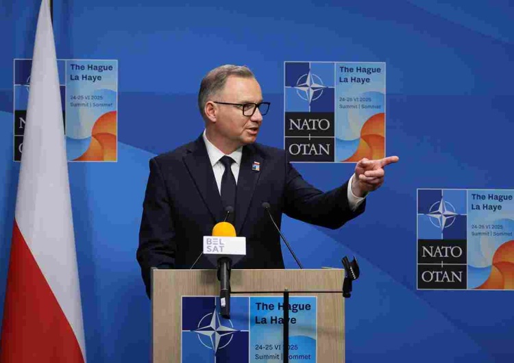 Andrzej Duda podczas konferencji na szczycie NATO w Hadze Dziennikarz TVN spytał o ponowne liczenie głosów. Riposta prezydenta Dudy zaboli Tuska