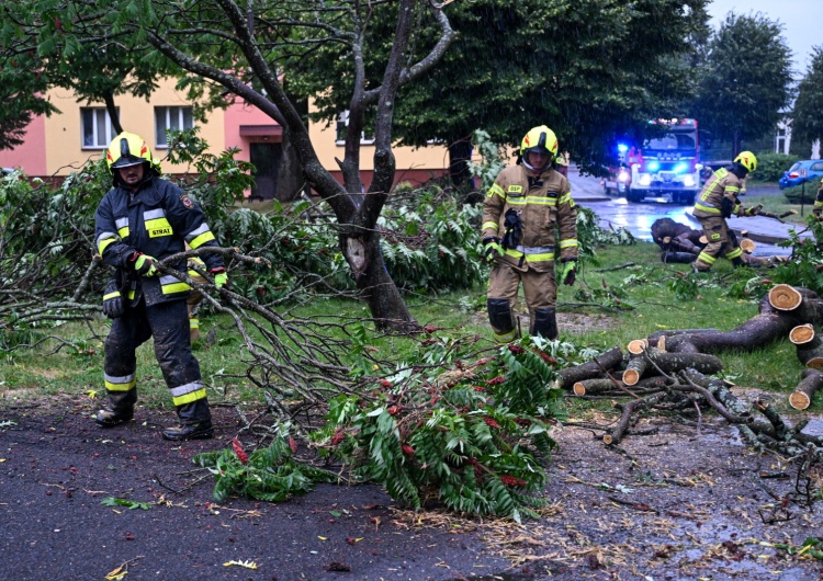 Interwencja strażaków po burzy Potężne nawałnice nad Polską. Strażacy interweniowali tysiące razy