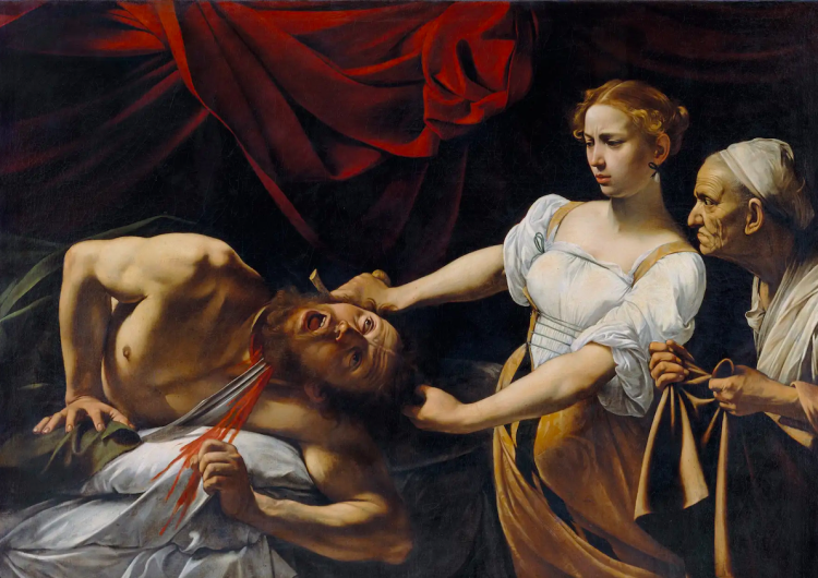 Judyta odcinająca głowę Holofernesa, Caravaggio 1602 Rok Jubileuszowy: Wyjątkowa wystawa Caravaggia w Rzymie dostępna tylko przez kilka dni