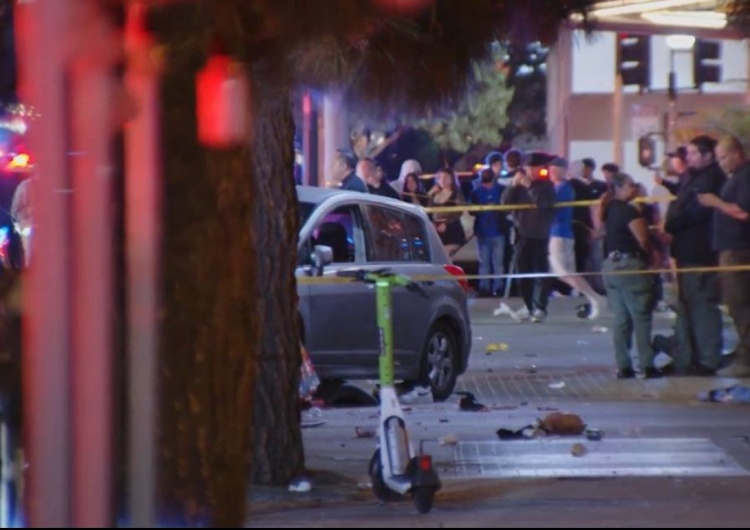Santa Monica Boulevard Wjechał samochodem w tłum ludzi. Ranni w stanie krytycznym