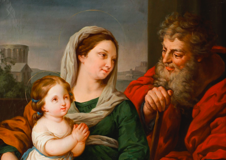 Święci Anna i Joachim z małą Maryją Kościół wspomina dziś świętych Annę i Joachima - dziadków Jezusa
