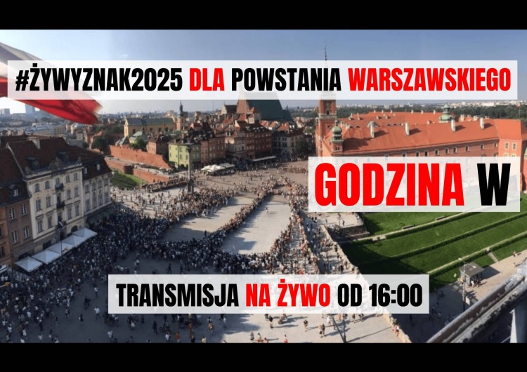 Żywy Znak dla Powstania Warszawskiego „Żywy Znak dla Powstania Warszawskiego 2025” – oglądaj transmisję na żywo!