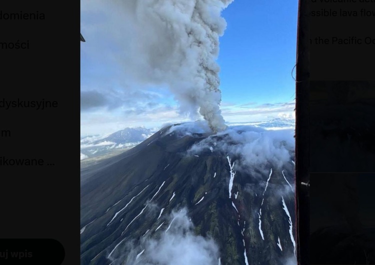 wybuch wulkanu Rosja Silne trzęsienie ziemi i historyczna erupcja wulkanu - niespokojnie na wschodzie Rosji