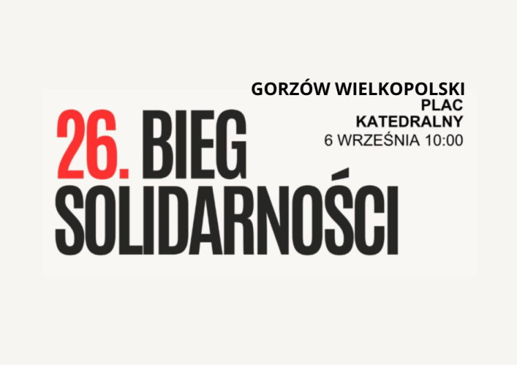 Trwają zapisy na 26. Bieg Solidarności