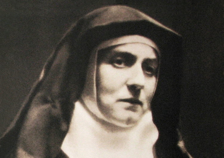Edyta Stein - św. Teresa Benedykta od Krzyża. Zdjęcie paszportowe wykonane w Karmelu w Kolonii 83. rocznica śmierci Edyty Stein. Obchody w KL Auschwitz-Birkenau