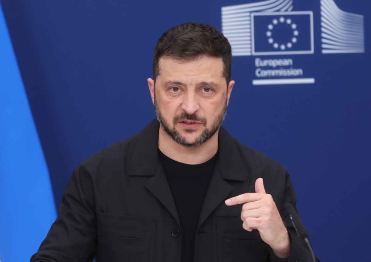 Wołodymyr Zełenski Zełenski zabrał głos przed spotkaniem z Trumpem. 