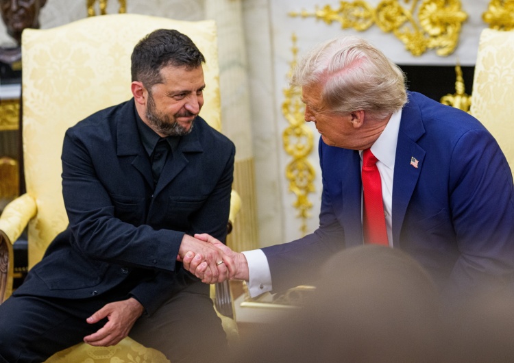 Wołodymyr Zełenski i Donald Trump Zełenski: Gwarancje bezpieczeństwa obejmują pakiet broni z USA