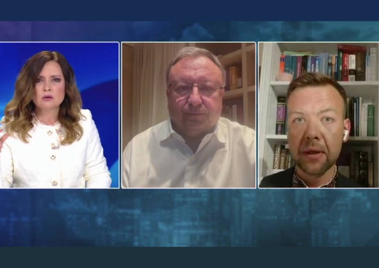 Program Debata Gozdyry Skandal w Polsacie. Ukraiński dziennikarz obraźliwie nt. prezydenta Nawrockiego [WIDEO]