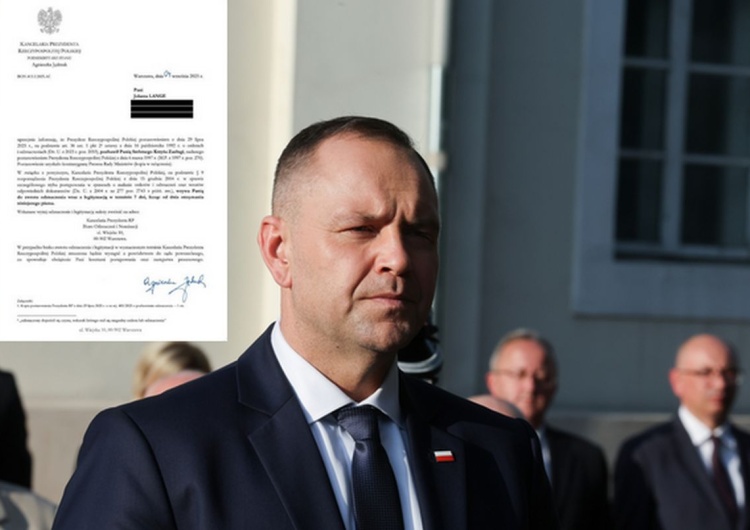 Karol Nawrocki Prezydent żąda zwrotu odznaczenia przez Jolantę Lange. Dawna agentka SB ma na to 7 dni
