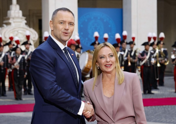 Karol Nawrocki, Giorgia Meloni Spotkanie Nawrocki-Meloni. Wiadomo, o czym rozmawiano
