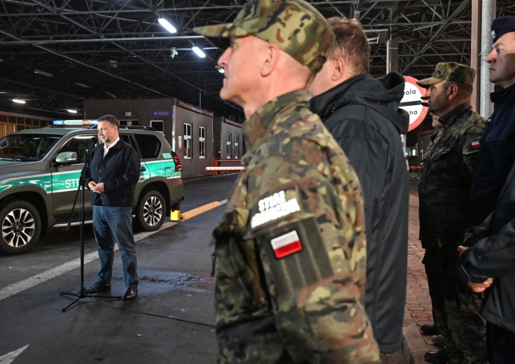 Konferencja szefa MSWiA Marcina Kierwińskiego Polska zamknęła do odwołania przejścia graniczne z Białorusią