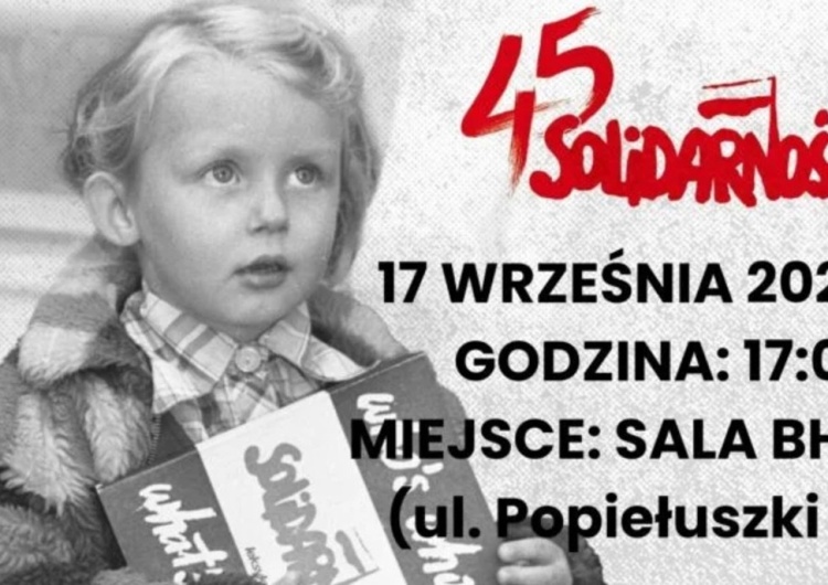Plakat promujący wydarzenie Już jutro promocja albumu „Solidarność 1980–2025”