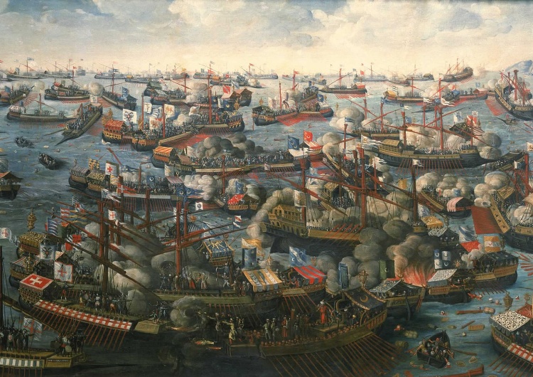 Bitwa pod Lepanto, autor nieznany Wspomnienie Najświętszej Maryi Panny Różańcowej i 454. rocznica bitwy pod Lepanto