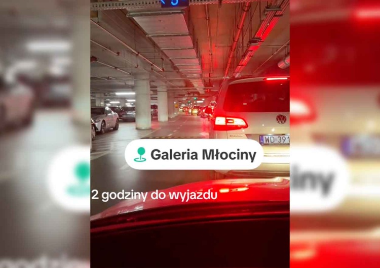 Zator w podziemnym parkingu Galerii Młociny Warszawa: Paraliż w Galerii Młociny. Kierowcy utknęli w podziemnym parkingu