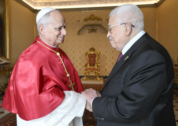 Leon XIV i Mahmoud Abbas Spotkanie Leona XIV i prezydenta Palestyny